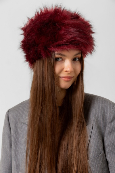 FELLMENS Heart with Burgundy Fur - Women's Hat