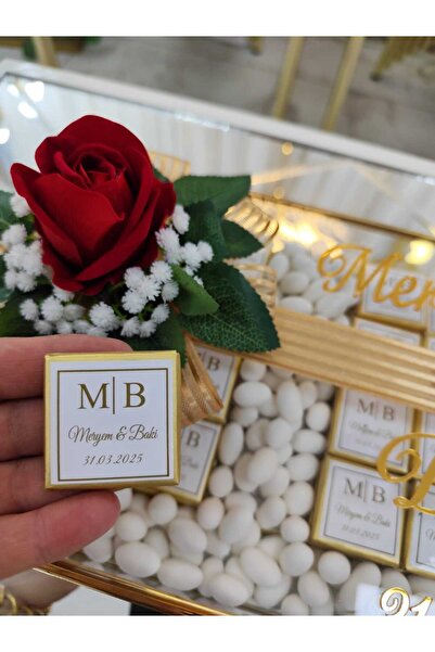 HAYALİM 80 Adet Kız Isteme Çikolatası, Isteme Çikolatası, Nişan Çikolatası Et...