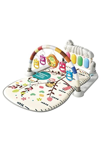 Smart Vibe Saltea multifuncțională pentru pian BambinoGym și centru de activități, muzică și lumini, sală de jocuri cu Ju