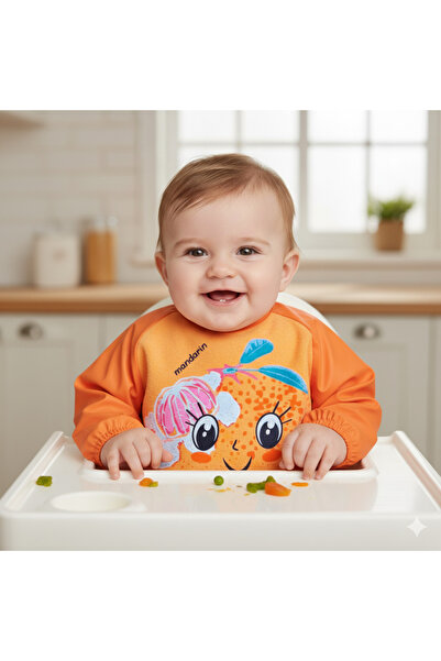 MİNİLOPPOO Orange Baby Bib