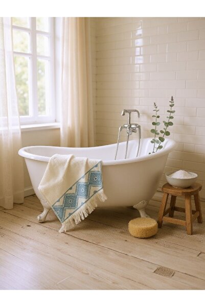 Özdilek Encre Fringed Hand-Face Towel 50×90 cm