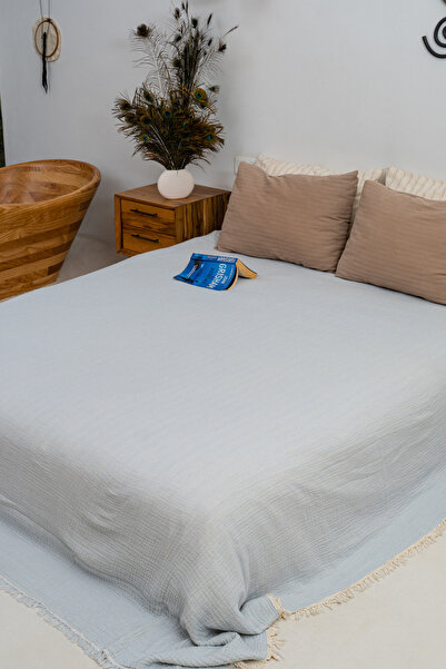 Rikka Home %100 Pamuk Battal Boy Müslin Battaniye/yatak örtüsü 225x240 Yumuşa...