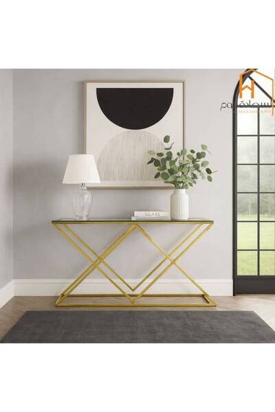 Al Saada Home كمية محدودة من وحدة التحكم الزجاجية للمدخل - 80 × 40 × 140 سم