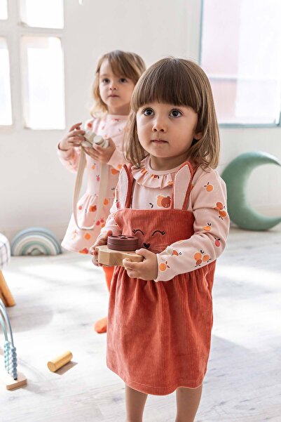 Boboli Baby Girl Rabbit Embroidered Dress Set