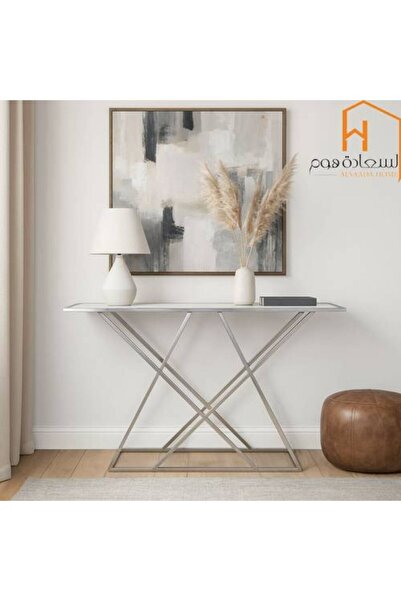 Al Saada Home وحدة تحكم المدخل - خشب - 80 × 40 × 140 سم