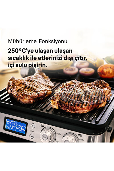 Braun Stainless Black Steel Multigrill 9 Contact Grill - Cg 9040