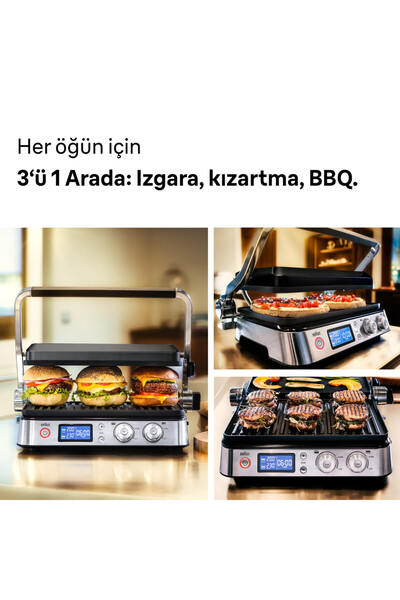 Braun Stainless Black Steel Multigrill 9 Contact Grill - Cg 9040