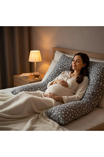 OMZ Pernă ortopedică de maternitate - cu suport pentru picioare, gât și abdomen