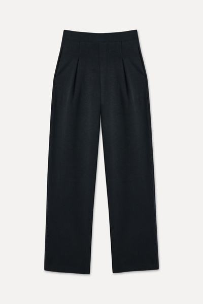 Mudo MODAL KARIŞIMLI WIDE LEG BELİ LASTİKLİ PANTOLON