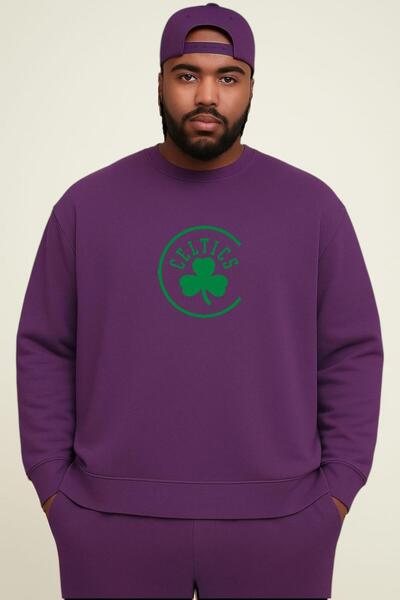 DM DOLCE MORE SWEATSHIRT UNISEX CU IMPRIMARE CELTICS MĂRIME MARE