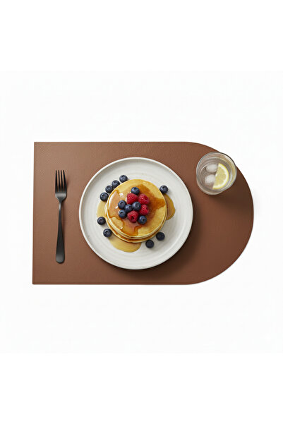 Grand Fine Art 2 Adet Deri Kahverengi Amerikan Servis Supla 30x44 cm-Kolay Si...