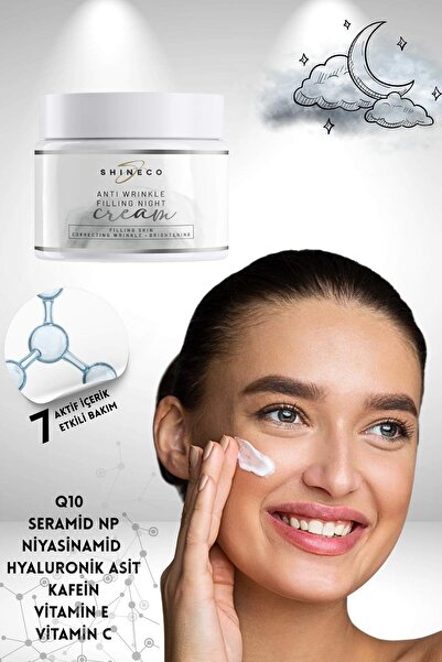 Shineco KIRIŞIKLIK KARŞITI DOLGUNLAŞTIRICI GECE KREMİ 50ml