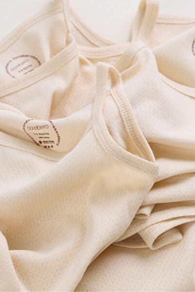 Bondberro Set of 3 100% Cotton Strap Rompers for Newborn Girls and Babies