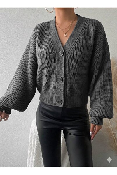 miratriko Volný střih bez ramen Thessaloniki pletený svetr Cardigan