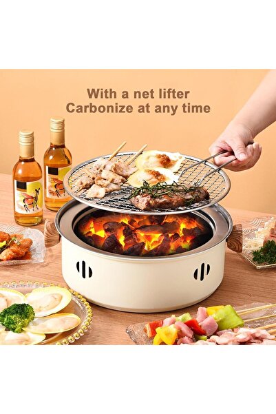 AutoFamily AUTO FAMILY Portable Folding Charcoal Grill – Compact BBQ Barbecue for Outdoor Camping