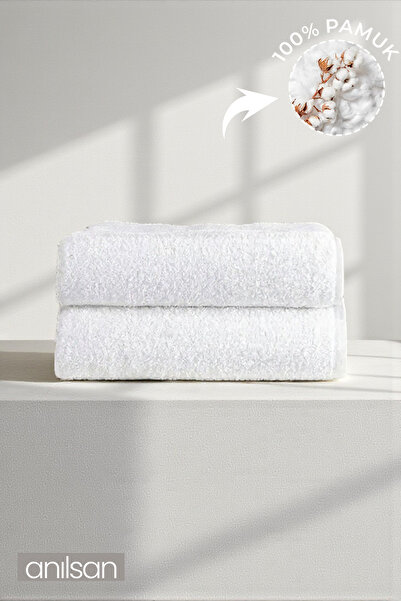 Anılsan Πετσέτες μπάνιου 2 συσκευασιών - 90x150 cm, 650 gr, 100% βαμβάκι, πετσέτες σπα και ξενοδοχείου, κατάλληλες για καθημερινή χρήση