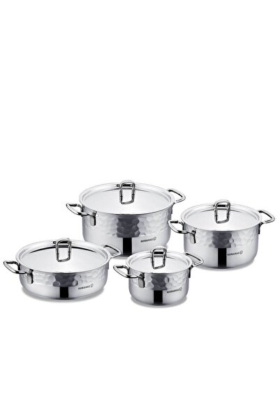 Generic Erna Stainless Steel Cookware Set, 8 Pieces / A1963-1 by Korkmaz Original