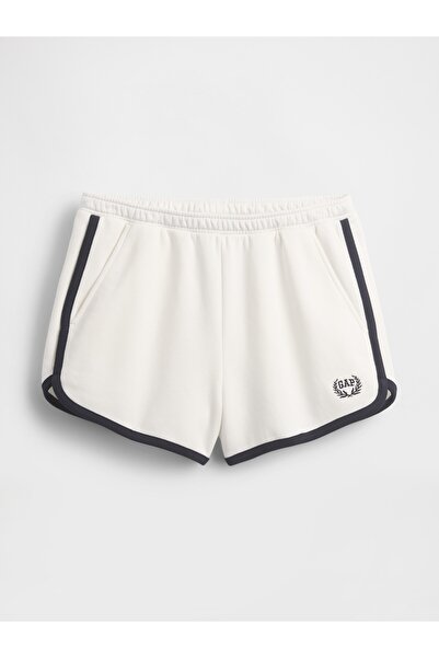 GAP Kadın Beyaz VintageSoft Logo Dolphin Sweat Şort