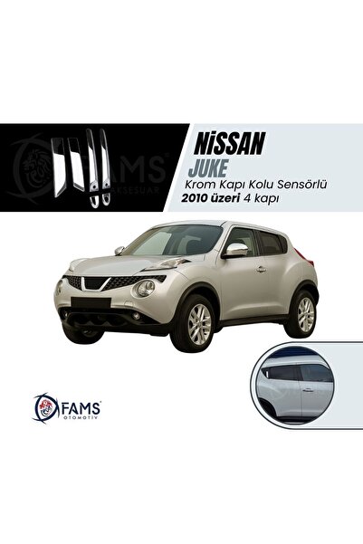 FAMS OTO AKSESUAR Nissan Juke Uyumlu Krom Kapı Kolu 4 Kapı 2010 Üzeri P, Çeli...