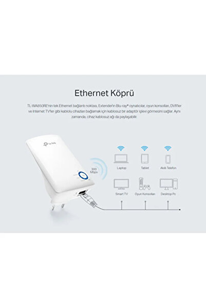 TP-LINK e-54 c-1 TL-WA850RE 300 Mbps Wifi Güçlendirici