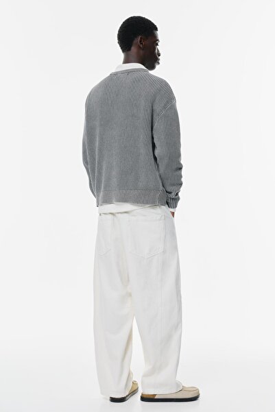 Pull & Bear Asit yıkamalı örgü kazak