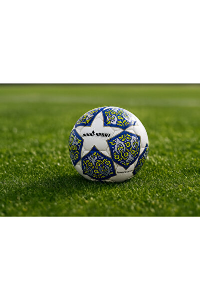 Dörtel Tedarik كرة قدم عالية الجودة من نوع شامبيونز ليج، مناسبة للملاعب العشبية والملاعب الخرسانية، مخيطة، باللون الأزرق