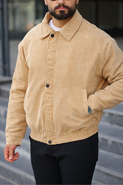 BASEL.CO UNISEX Velvet Ανοιξιάτικο Vinatage Oversize Μπουφάν