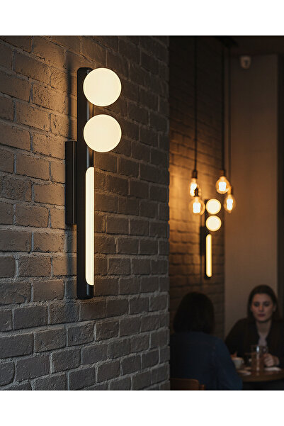 Özcan Aydınlatma Özcan Aydınlatma 1422-2 Aplik Siyah