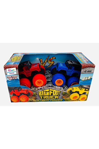 Brother Toys Kutulu 2 Adet Sürtmeli Oyuncak 4x4 Kırılmaz Jeep Arazi Aracı