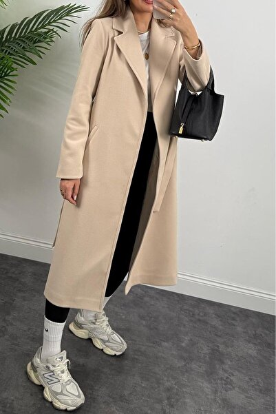 Suziş ΠΑΛΤΟ PREMIUM ΜΕ ΖΩΝΗ ΣΕ ΧΡΩΜΑ ΠΕΤΡΑ