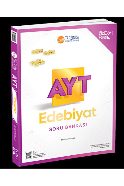 Üç Dört Beş Yayıncılık Üçdörtbeş Ayt Edebiyat Soru Bankası Yeni