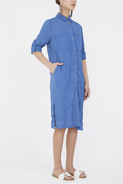 SOCIETA Mavi Gömlek elbise 10728