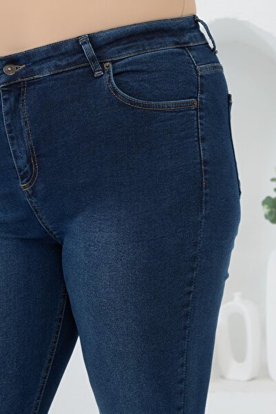 RMG Широкі сині джинси з іспанськими штанинами