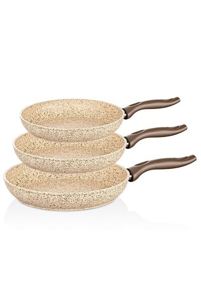 FALEZ CREAMY 20-24-28 CM GRANİT TAVA SETİ