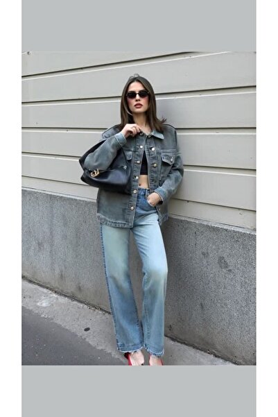 shai Women's Denim Jacket Anthracite – Comfortable and Stylish Casual Denim Jacket