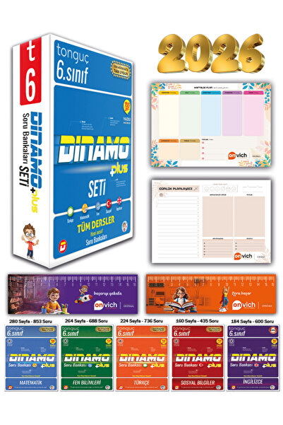 Tonguç Yayınları 6. Sınıf Dinamo Tüm Dersler Soru Bankası Seti - 5 Kitap 2026