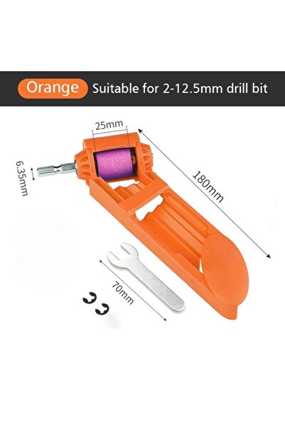 Choice Orange Drill Bit Sharpener 2-12.5mm Portable Corundum Grinding Wheel Drill Sharpener Grinder Drill B