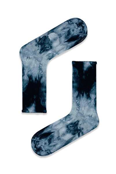 AKSU ÇORAP Black White Tie Dye Socket Sports Socks