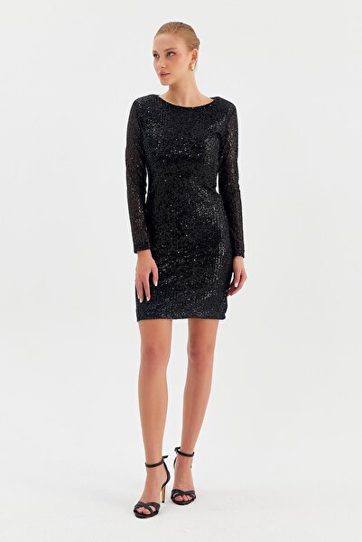 Nish&Chic Payet Mini Elbise