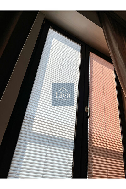 Liva Ev Dünyası Plise Perde | Işık Kontrollü | Ölçüye Özel | Cam Balkon & Pim...