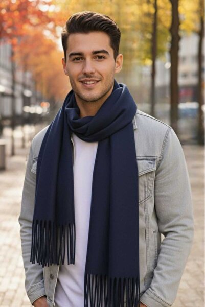 Trenderrs Unisex Soft Textured Tasseled Winter Boucle Scarf Shawl Set of 2