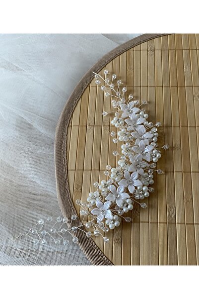 ASİMEL TASARIM Bridal Tiara Hair Accessory Wedding Henna Wedding Promise Engagement Graduation