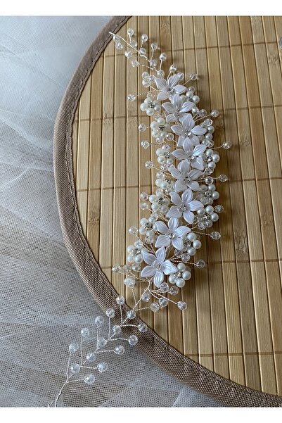 ASİMEL TASARIM Bridal Tiara Hair Accessory Wedding Henna Wedding Promise Engagement Graduation