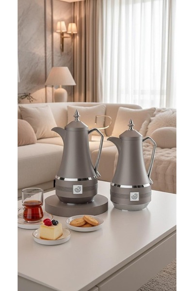 Generic طقم ترامس قهوة وشاي 1 لتر