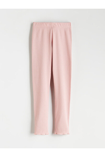 LC Waikiki New Season Girl's Basic Leggings with Elastic Waist