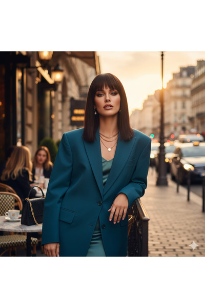 Mina Peruk Fiber Sentetik Tepelik - Koyu Kahverengi