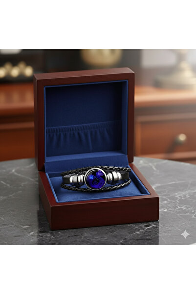 Diyar Tasarım Kova Burcu Gece Parlayan Bolluk Bereket Bilekliği