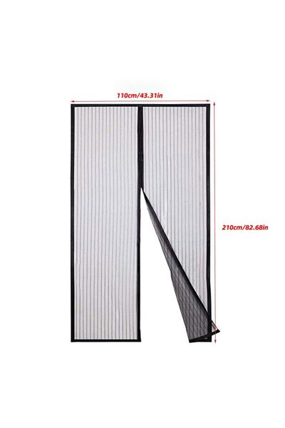 Choice ستارة ناموسية مغناطيسية مقاس 110 × 210 سم، شبكة باب ضد الحشرات والذباب الرملي مع مغناطيس على الباب