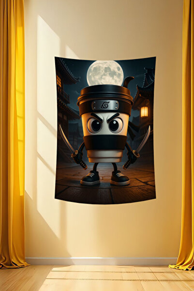 vodler غطاء حائط بتصميم شخصية كابوتشينو أساسينو