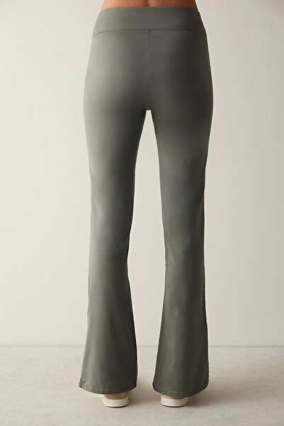 Penti Haki Yüksek Bel Jean Görünümlü Flare İspanyol Paça Pantolon